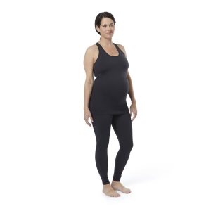 Podkoszulki Damskie Reebok Seamless Maternity Czarne PL 48MBAES